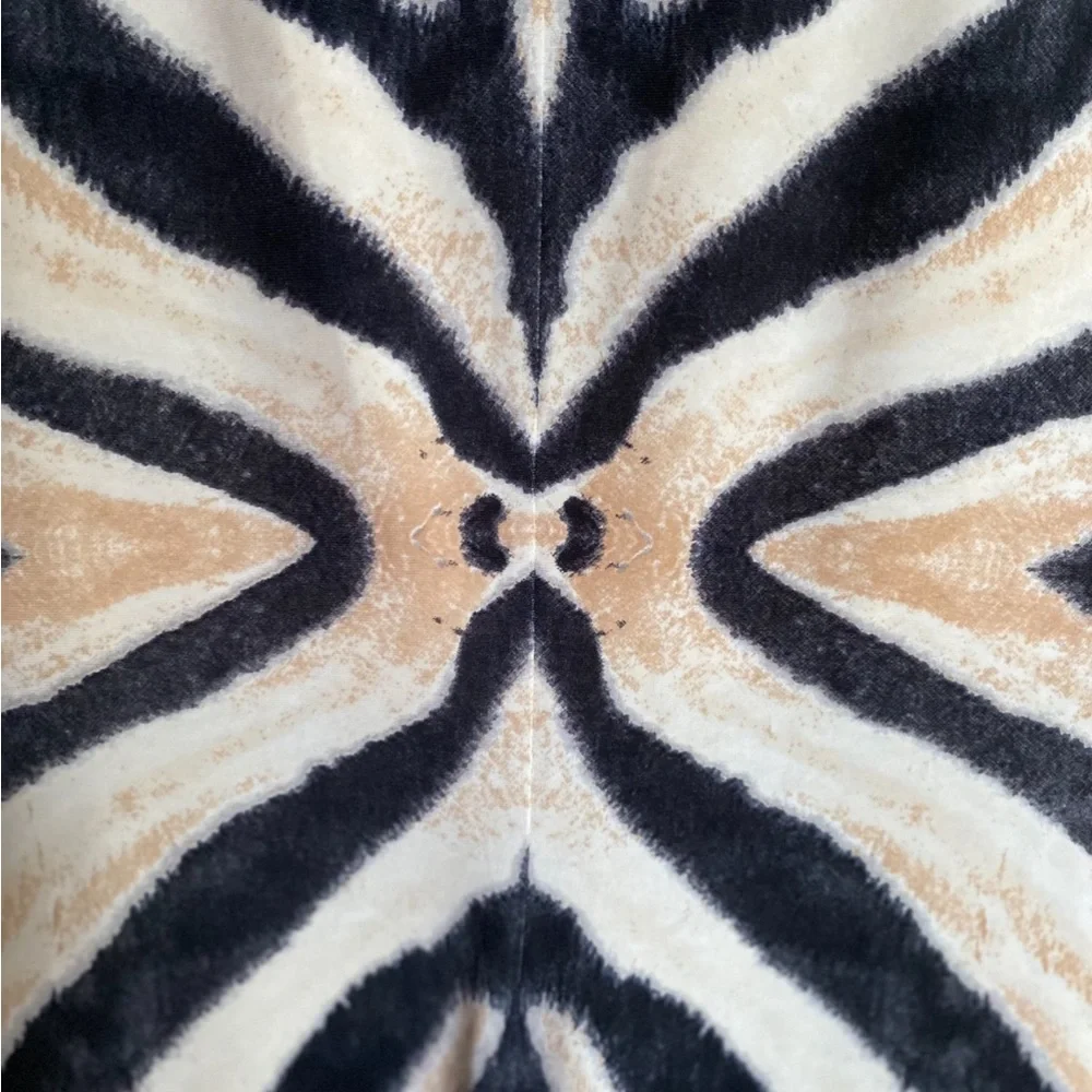 Roberto Cavalli Black and White Zebra Mini Dress - Picture 5 of 6